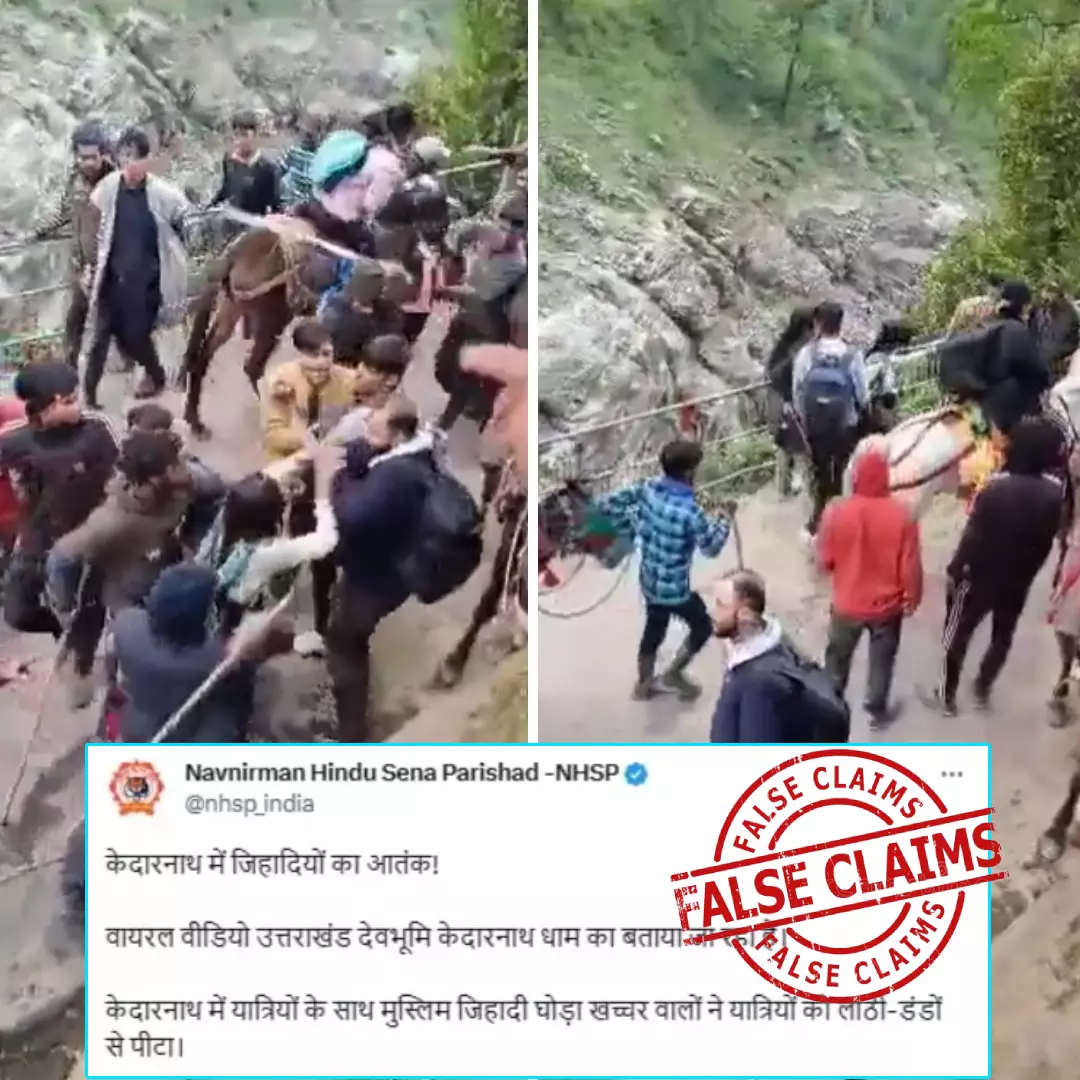 Did Muslim Animal Operators Attack Hindu Devotees At Kedarnath Dham? No, Claim Viral With False Communal Spin