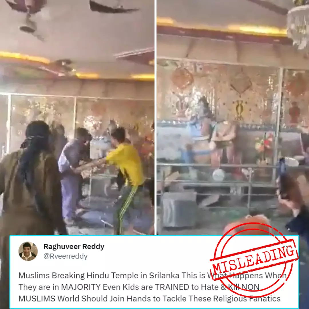 Old Video Of Mob Ravaging A Temple In Pakistan Falsely Shared As Sri Lanka