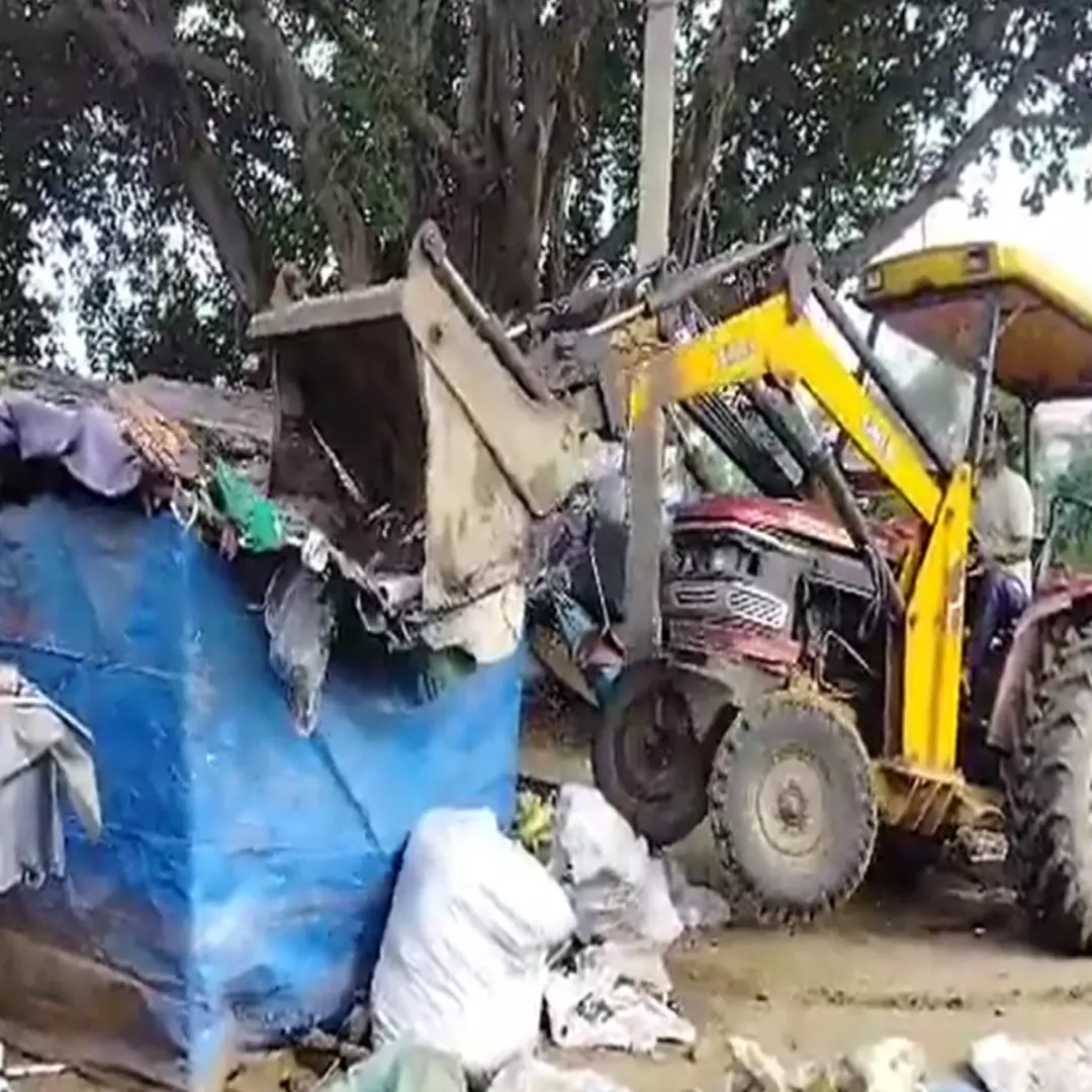Haryana: 250 Shanties On Illegally Occupied Land Bulldozed In Nuh