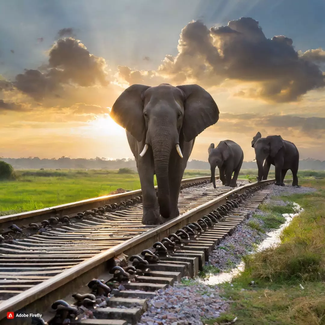 Indian Railways Introduces AI-Driven Gajraj System To Safeguard Elephants From Train Collisions