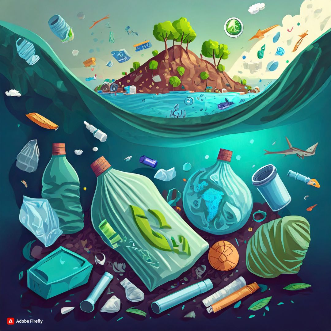 Poster Design With Whale And Plastic Bags Illustration Royalty Free SVG,  Cliparts, Vectors, and Stock Illustration. Image 133653728.