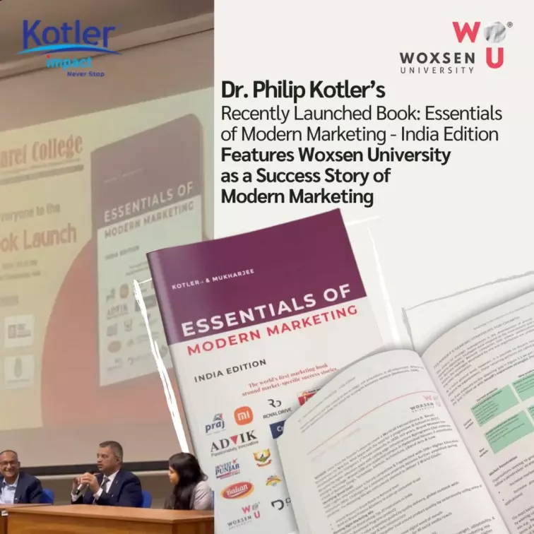 Woxsen University Featured as Case Study in Philip Kotler’s Essentials of Modern Marketing