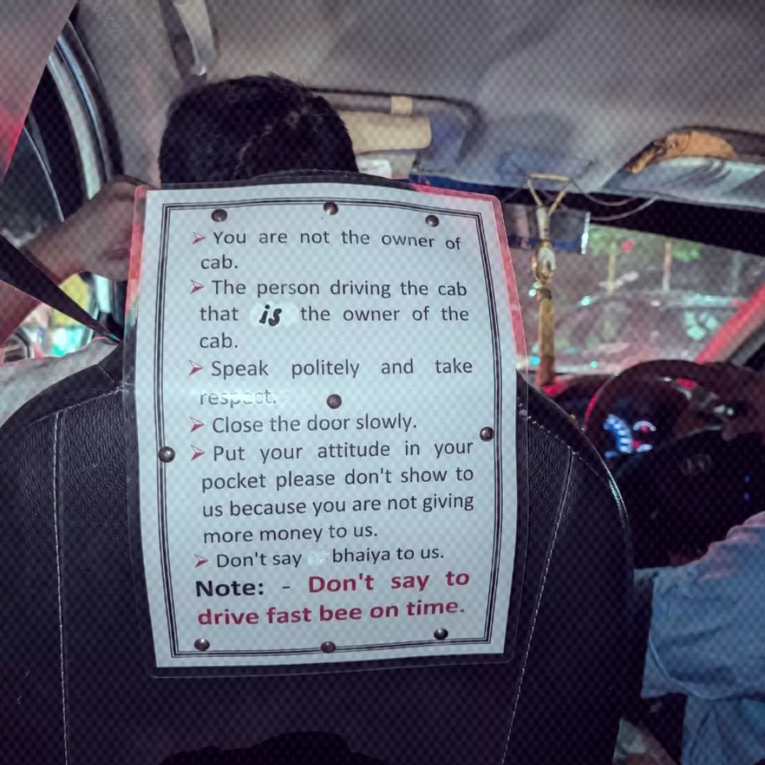 Put Your Attitude In Pocket: Delhi Cab Drivers Six Rules Spark Debate Among Passengers