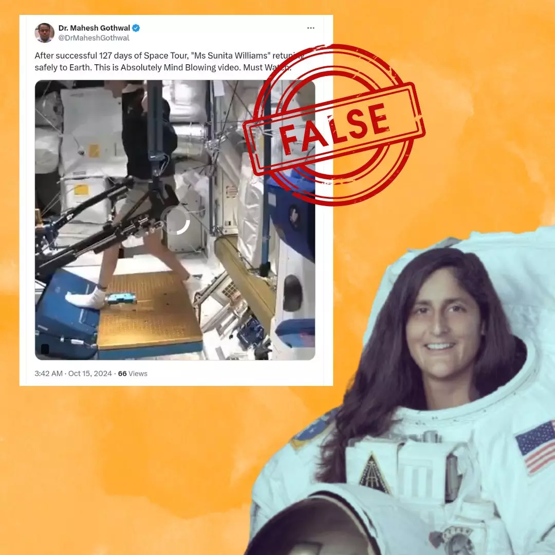 Fact Check: The Truth Behind Sunita Williams’ Alleged Return To Earth