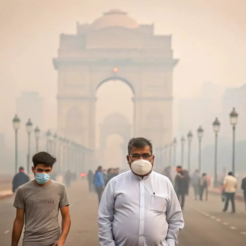 Delhis Air Quality Declines as Thick Fog Envelops National Capital, AQI Plummets to Poor Category