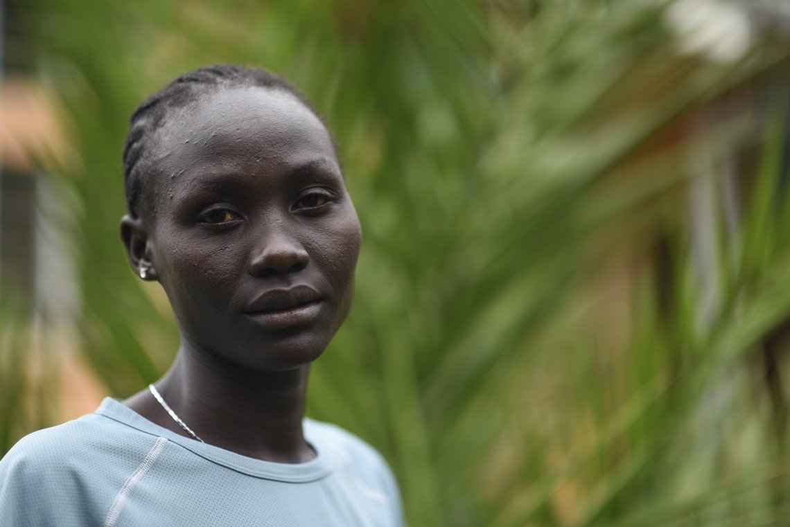 Anjelina Nadai Lohalith, 21, refugee from South Sudan runs the 1500M. ; Anjelina Nadai Lohalith has not seen or spoken to her parents since she was six years old and was forced to flee her home in southern Sudan. As war closed in on her village, everything was destroyed, she says. Anjelina has heard that they are still alive, although last year the hunger was very tough. Helping her parents is her main motivation as she steps up her training ahead of competing in the 1,500-metre event in Rio. She knew she was good at athletics after winning school competitions at the refugee camp where she now lives in northern Kenya. But it was only when professional coaches came to select athletes for a special training camp that she realised just how fast she was. It was a surprise, she says. Now she wants to run well in Rio de Janeiro, and then earn places at major international races with significant prize money. If you have money, then your life can change and you will not remain the way you have been, Anjelina says. The first thing she would do with a big win? Build my father a better house.