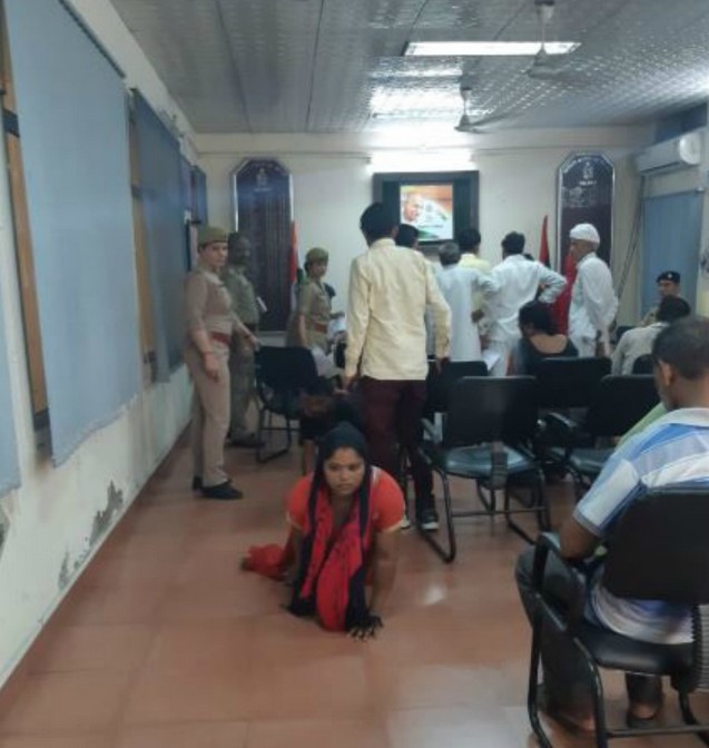 Disabled Couple Crawl SSP Office