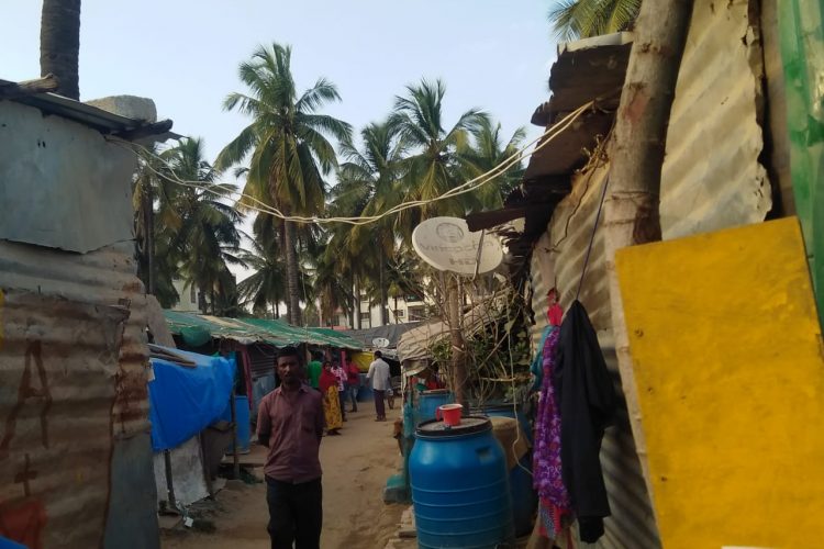 Slum-Dwellers Evacuate