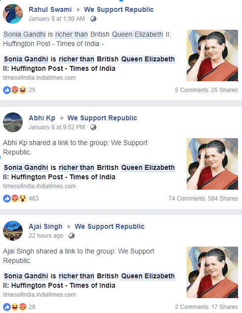 Sonia Gandhi Queen 