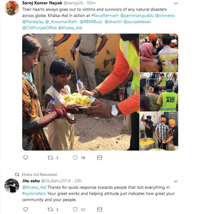 Amarpreet Singh also told that they have set up their base 60-70 kms away from Puri, from where they prepare the meals and take them in mobile kitchens which then travel to different villages and distribute the food. Because of the non-availability of drinking water in the state, the team also purchased 50,000 litres of water from Kolkata to help the victims. These efforts of the Khalsa Aid team have earned them great appreciation as people lauded their efforts on social media.