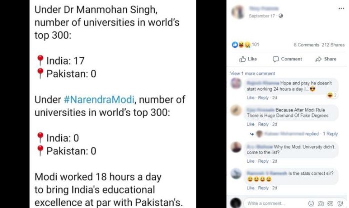 Manmohan Singh PM Modi Universities