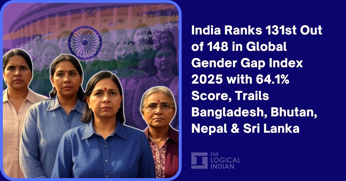 India Ranks 131st Out of 148 in Global Gender Gap Index 2025 with 64.1% ...