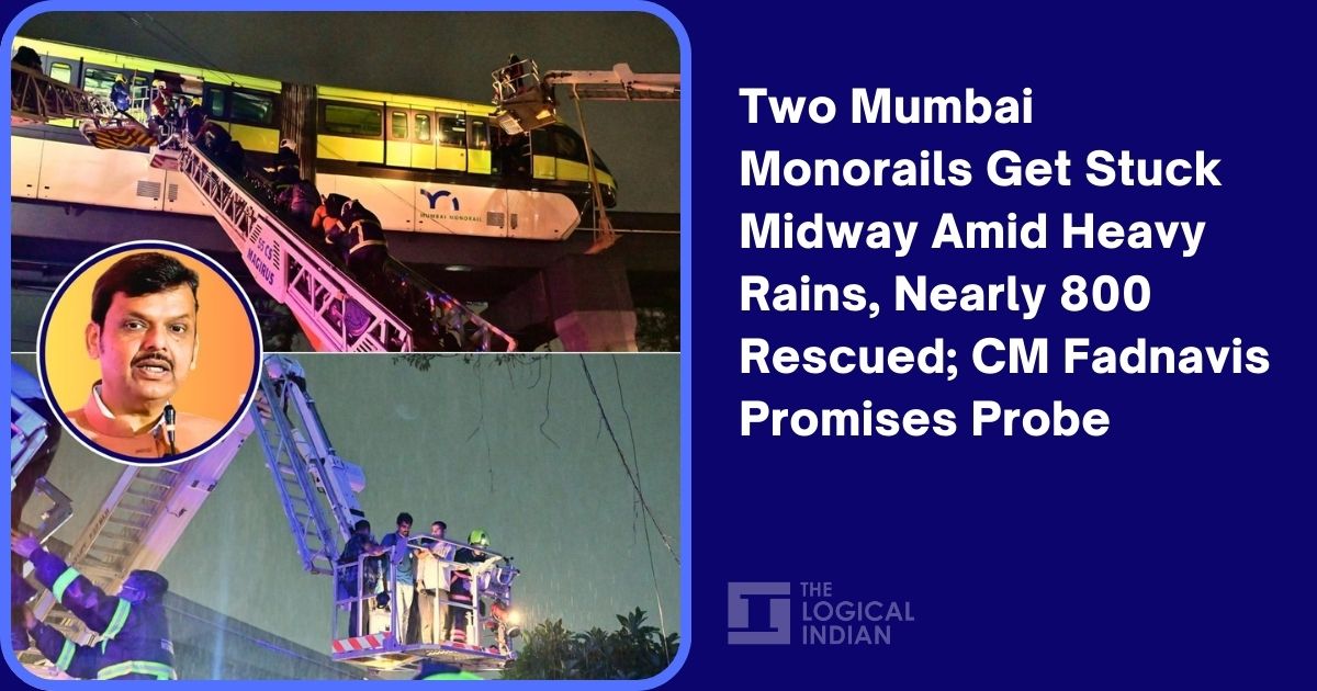 Mumbai Monorail Strands 800 During Rain; Inquiry Ordered After Rescue