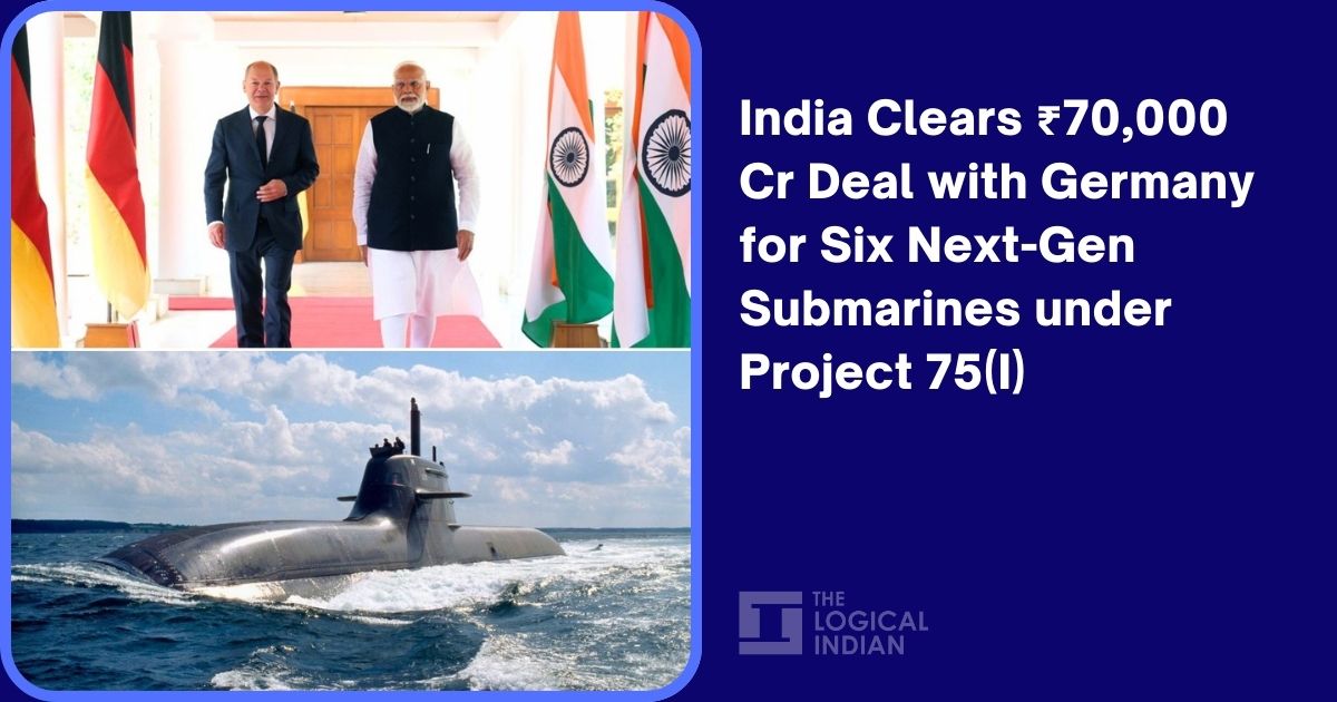 India Clears ₹70,000 Cr Deal with Germany for Six Next-Gen Submarines under Project 75(I)