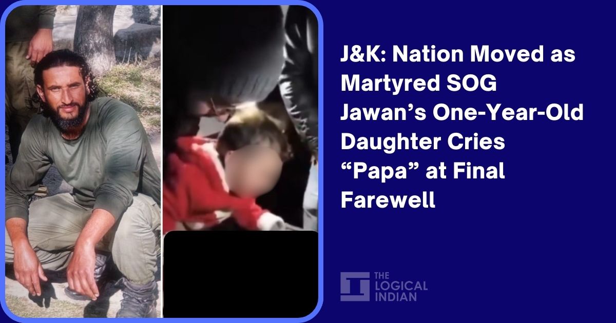 J&K: Nation Moved as Martyred SOG Jawan’s One-Year-Old Daughter Cries ...