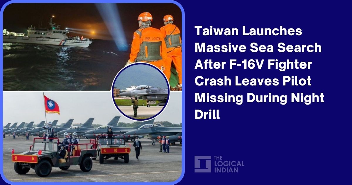 Taiwan Launches Massive Sea Search After F-16V Fighter Crash Leaves Pilot Missing During Night Drill