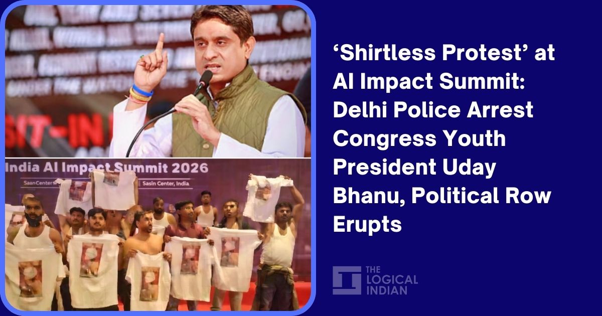 ‘Shirtless Protest’ at AI Impact Summit: Delhi Police Arrest Congress Youth President Uday Bhanu, Political Row Erupts