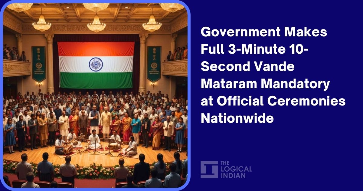 Government Makes Full 3-Minute 10-Second Vande Mataram Mandatory at Official Ceremonies Nationwide