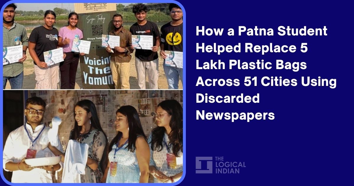 How a Patna Student Helped Replace 5 Lakh Plastic Bags Across 51 Cities Using Discarded Newspapers