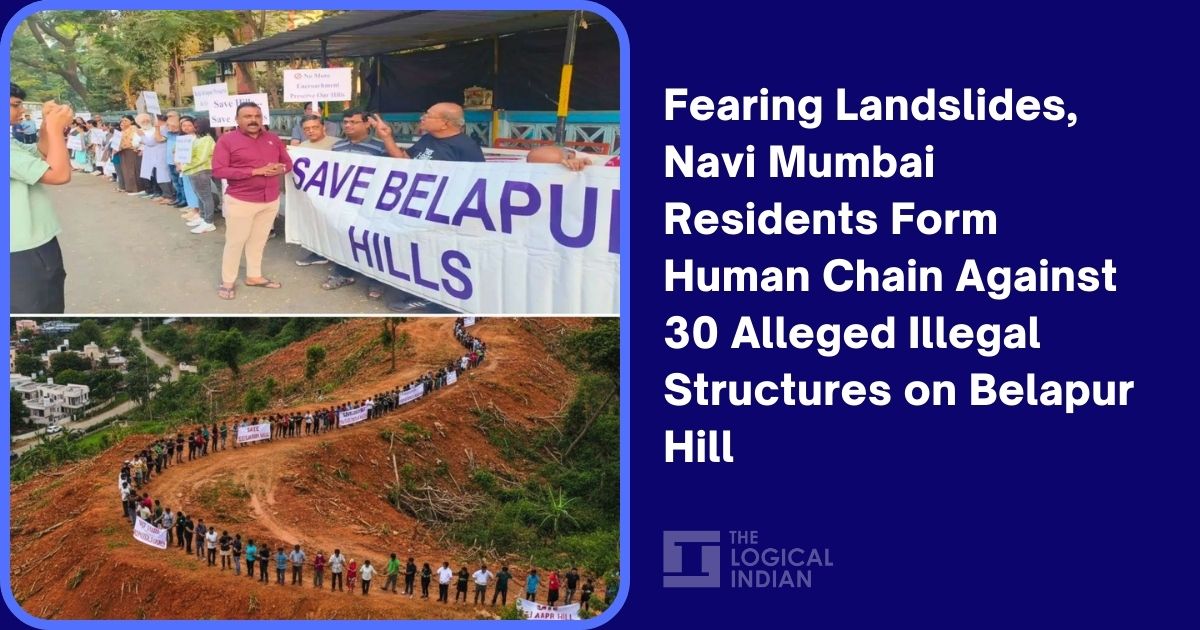 Fearing Landslides, Navi Mumbai Residents Form Human Chain Against 30 ...