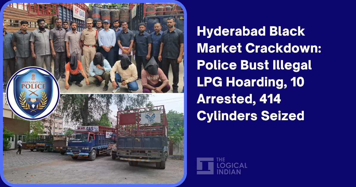 Hyderabad Black Market Crackdown: Police Bust Illegal LPG Hoarding, 10 Arrested, 414 Cylinders Seized