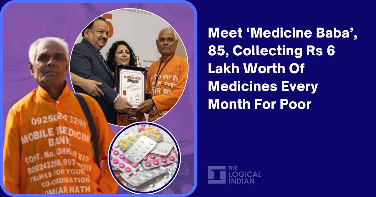 Meet ‘Medicine Baba’, 85, Collecting Rs 6 Lakh Worth Of Medicines Every Month For Poor