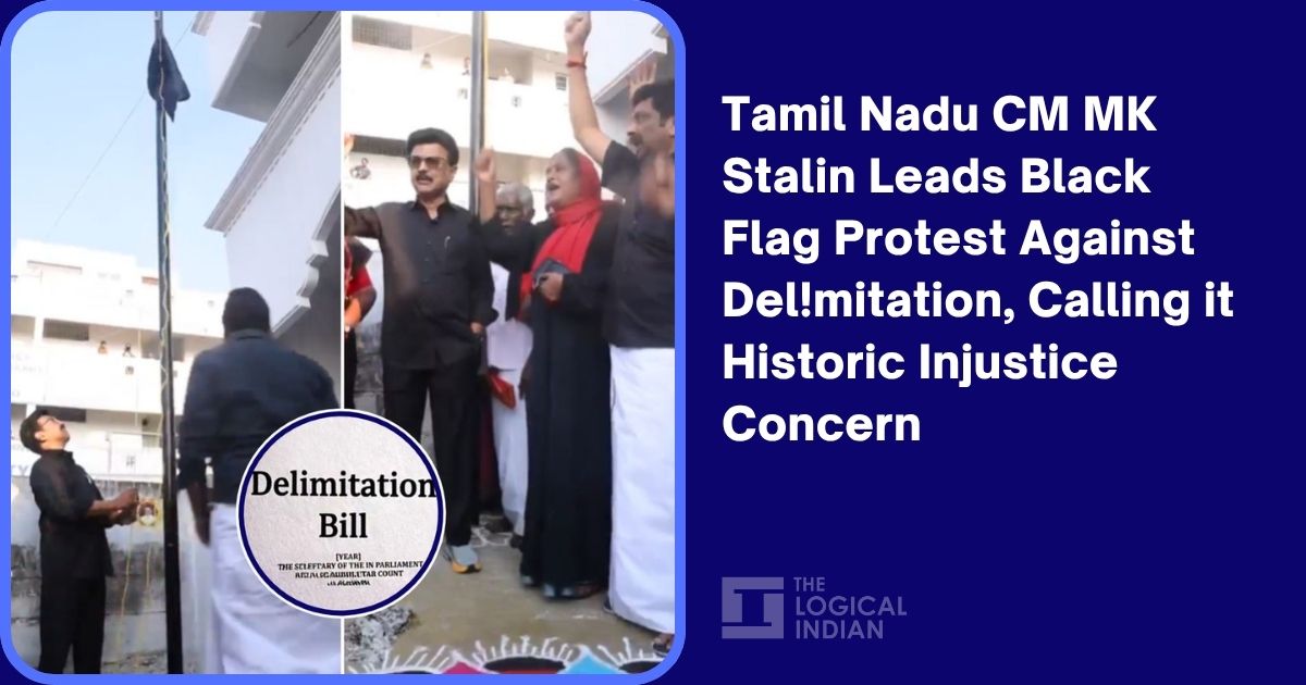 Tamil Nadu CM MK Stalin Leads Black Flag Protest Against Delimitation ...