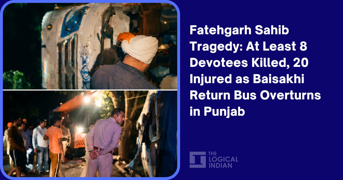 Fatehgarh Sahib Tragedy: At Least 8 Devotees Killed, 20 Injured as Baisakhi Return Bus Overturns in Punjab