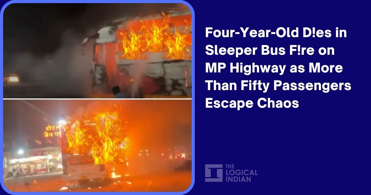 Four-Year-Old Dies in Sleeper Bus Fire on MP Highway as More Than Fifty ...