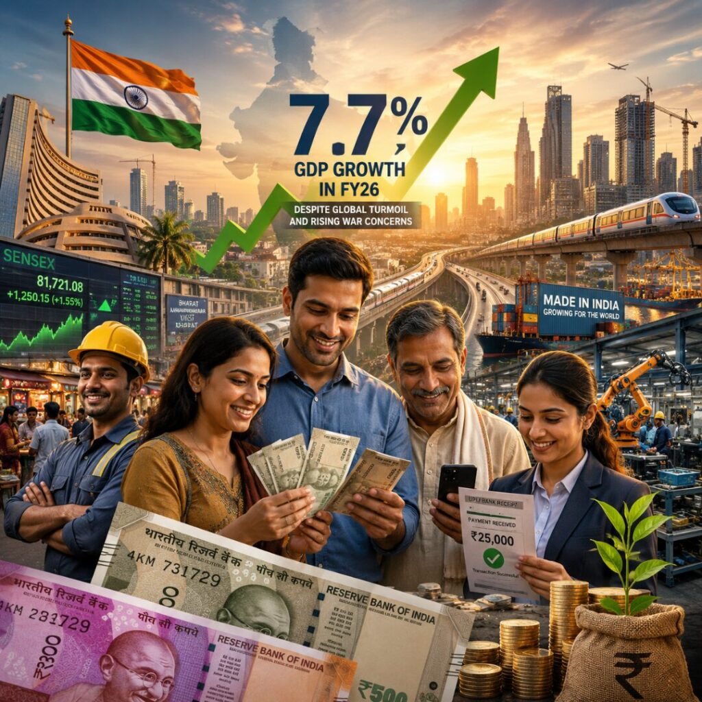 India’s Economy Grows 7.7% In FY26 Despite Global Turmoil And Rising ...
